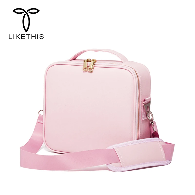 Günstige LIKETHIS Neue Kosmetik Tasche Veranstalter Frauen Reise Make Up Koffer Große Kapazität Kosmetik Koffer Für Make Up 190717