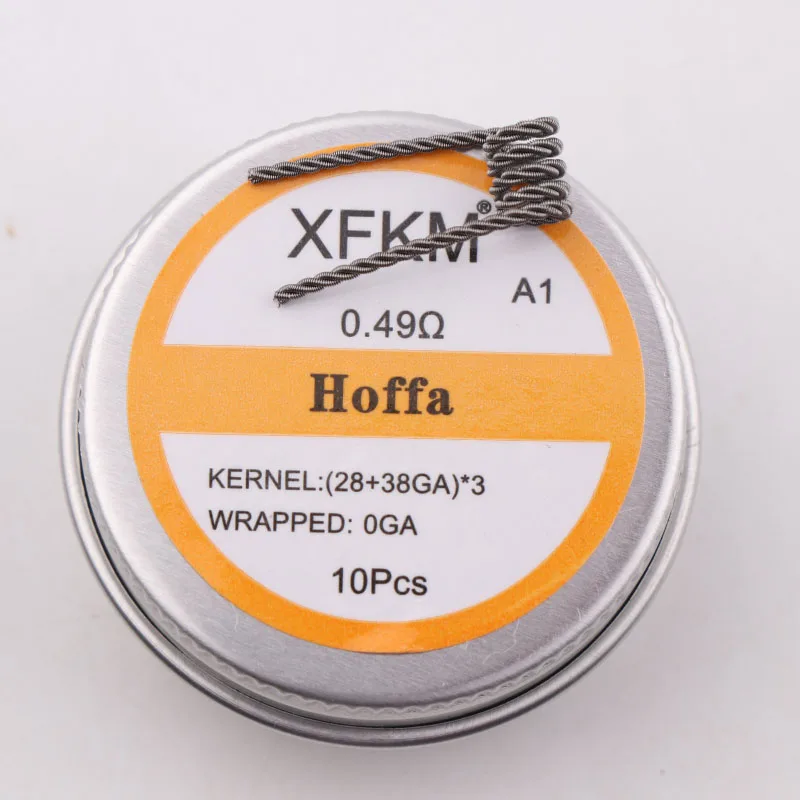 XFKM 10 шт./лот Prebuilt Coil Clapton витая Juggernaut лестница Alien wave нагревательная проволока