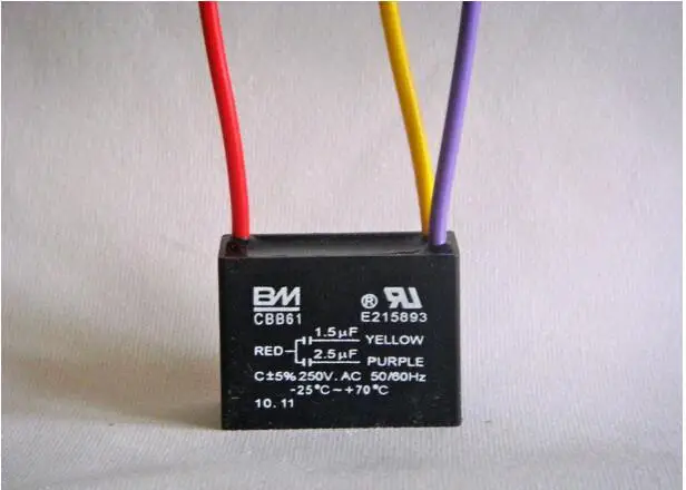 Ceiling Fan Capacitor 3 Wire 1 5uf 2 5uf For Bm 1z682 In
