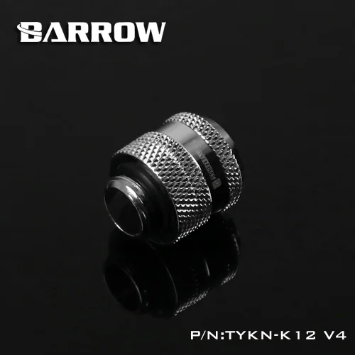 Черный Барроу, яркое серебро, белый, золотой, 8x12 мм жесткие фитинги для сжатия труб, OD12MM petg трубки фитинги, TYKN-K12 V4