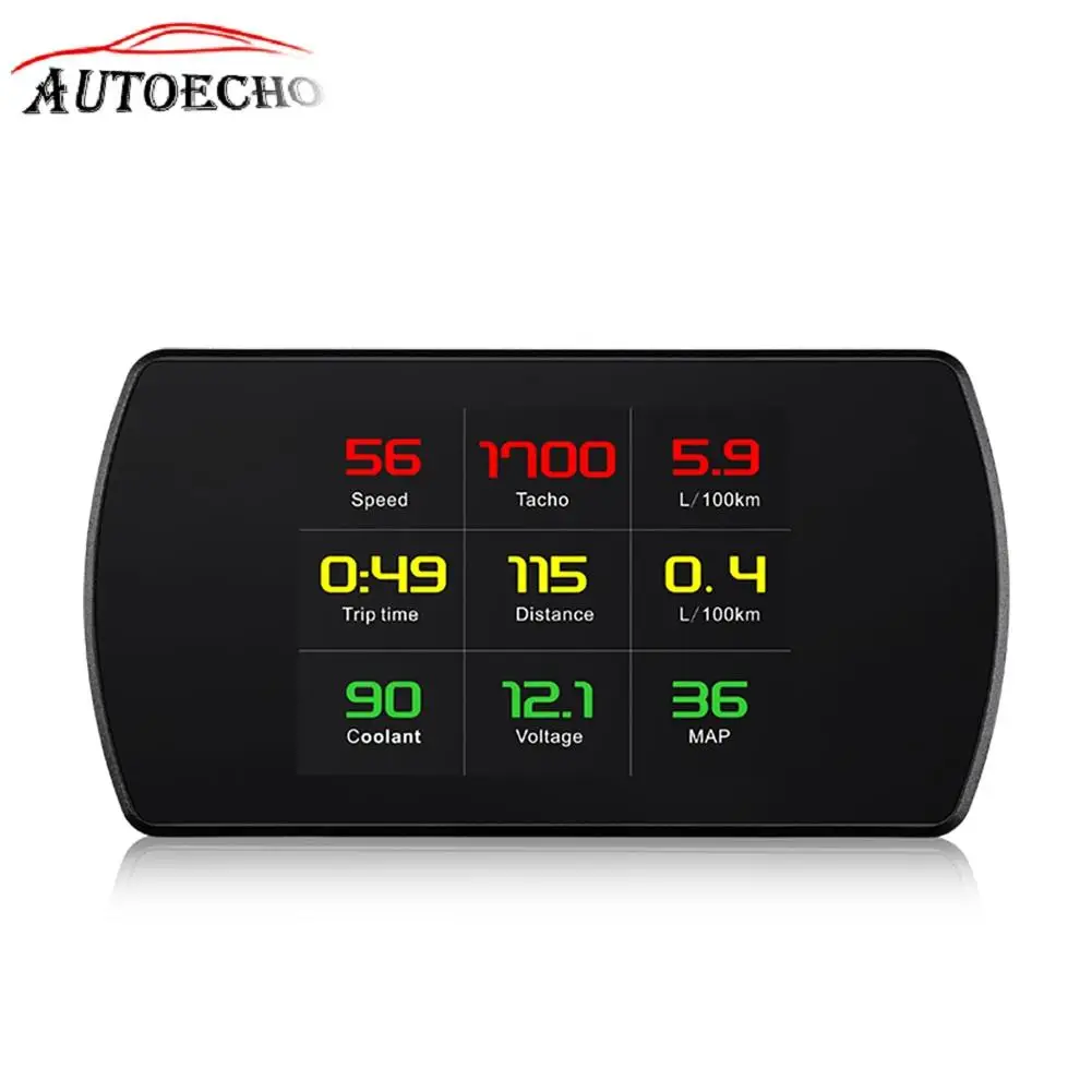 

P12 5.8 TFT OBD Car Head Up Display Car Overspeed Alarm On-Board Computer OBD2 Speedometer Desktop Waterproof Anti-fog HUD