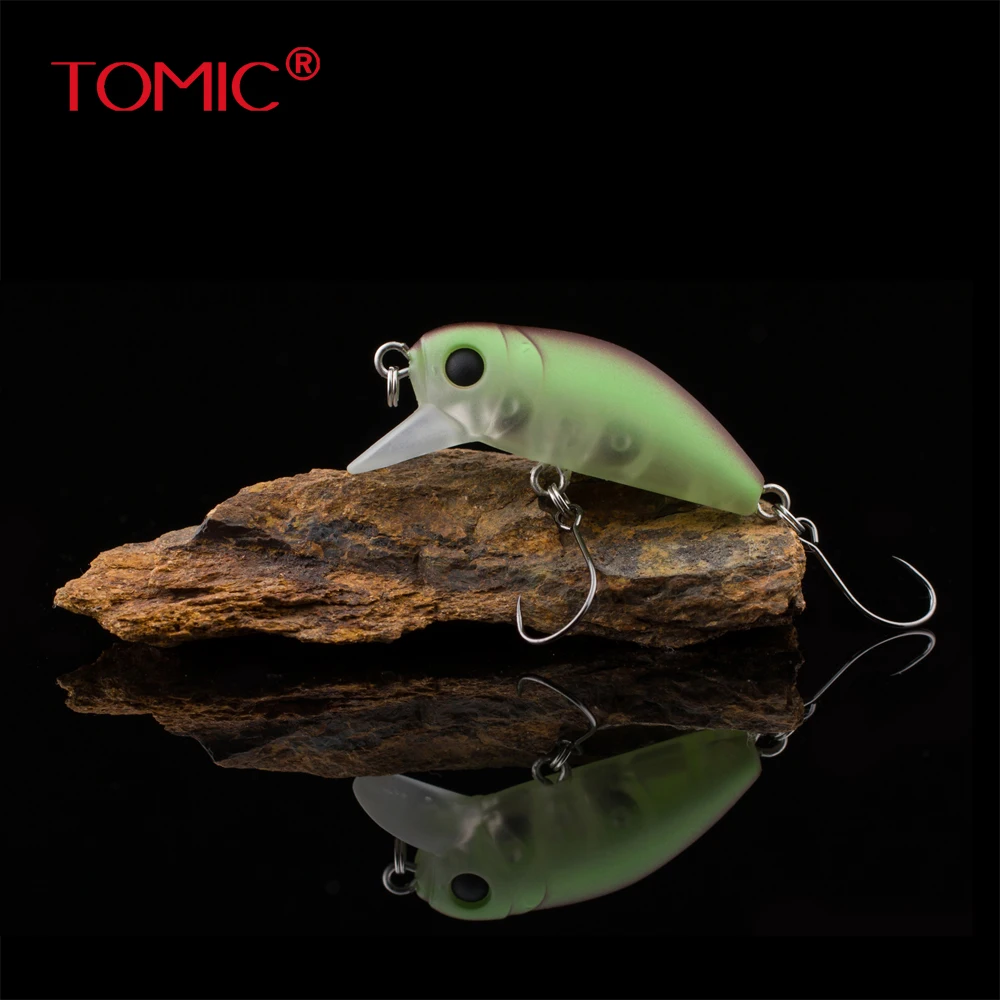 Tomic ultralight fishing lures 35mm matt colors hard bait wobbler