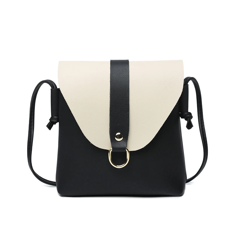 

Women Crossbody Messenger Bag PU Leather Tassels Hit Color Satchel Lady Small Shoulder Bags LBY2018