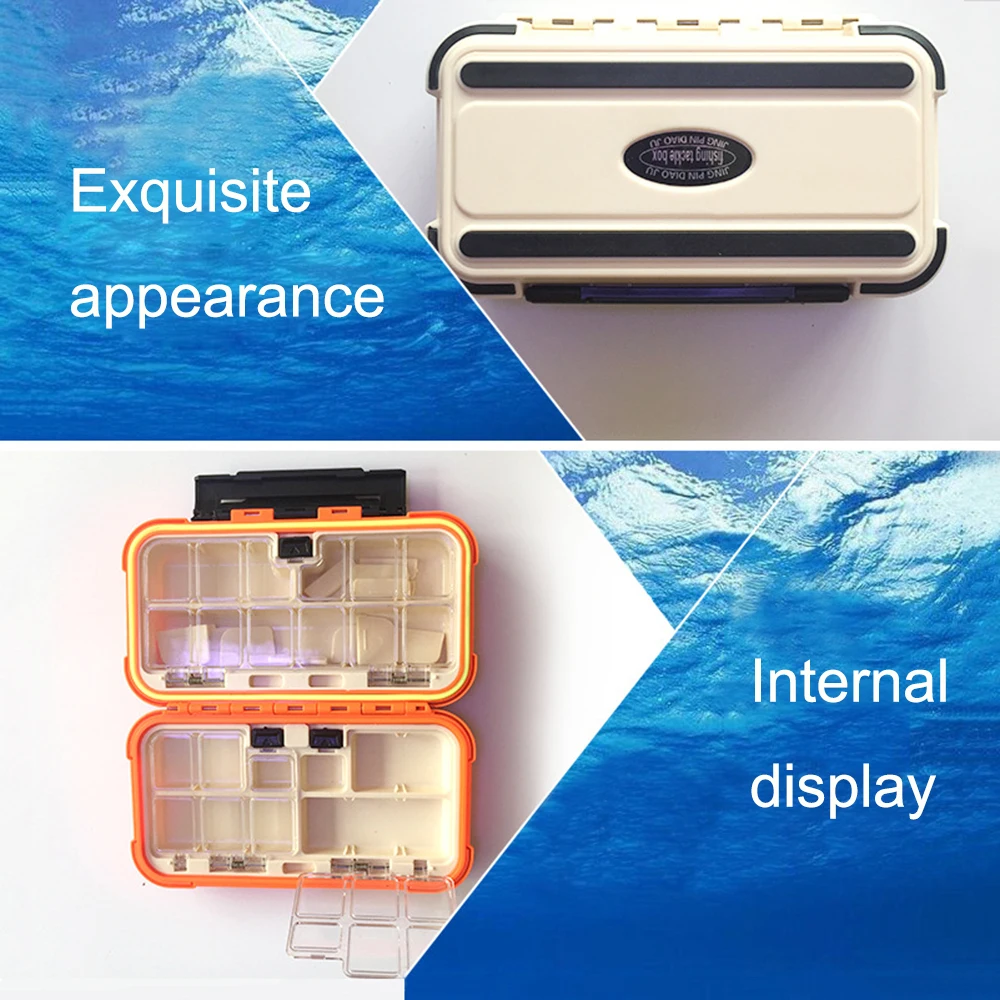 Коробка Рыбалка инструмент двойной жесткий Пластик Водонепроницаемый аксессуары рыбалка гаджеты многофункциональный крюк Коробка для хранения рыболовных Шестерни