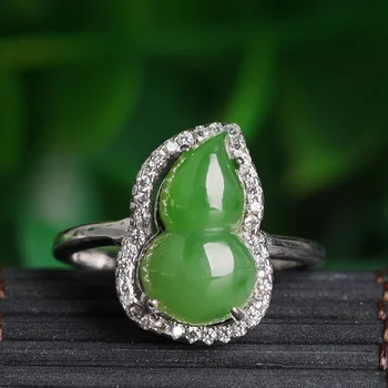 

2020 Promotion Anel Feminino Inlaid Natural Hetian Mouth S Wholesale Manufacturers Selling Certificates Gourd Jasper Female