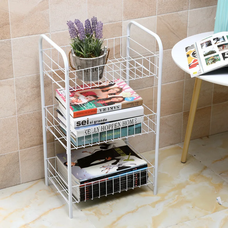  Kitchen rack floor multi-bedroom bedroom removable wheel storage shelf bathroom trolley WF4021954 - 32998218006