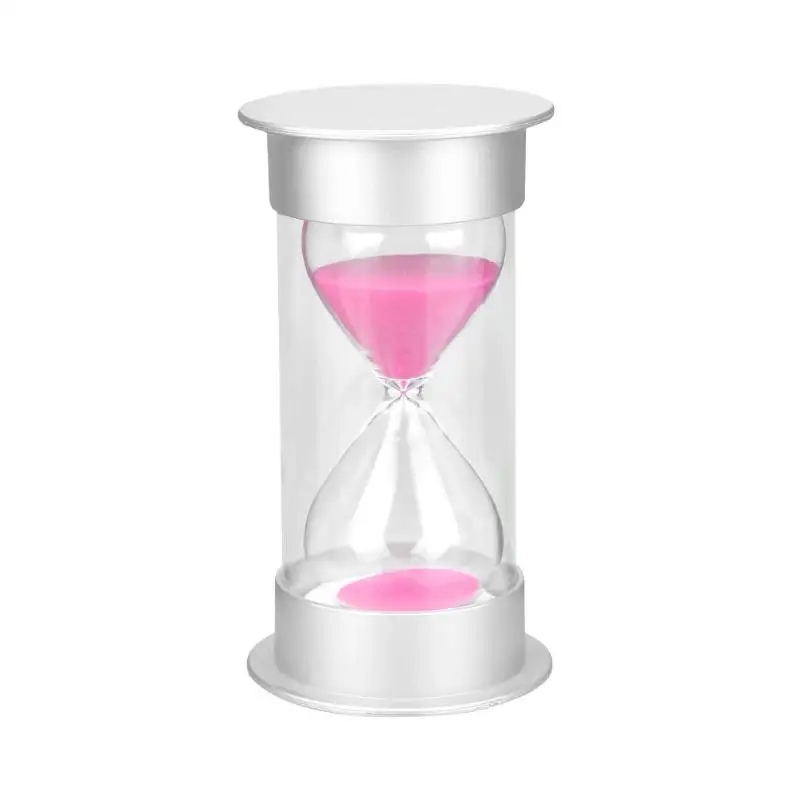 Простые 30 минут Песочные часы Красочные песочные часы песочные таймер-часы ремесленные подарки Детские игрушки украшение для дома - Цвет: Розовый