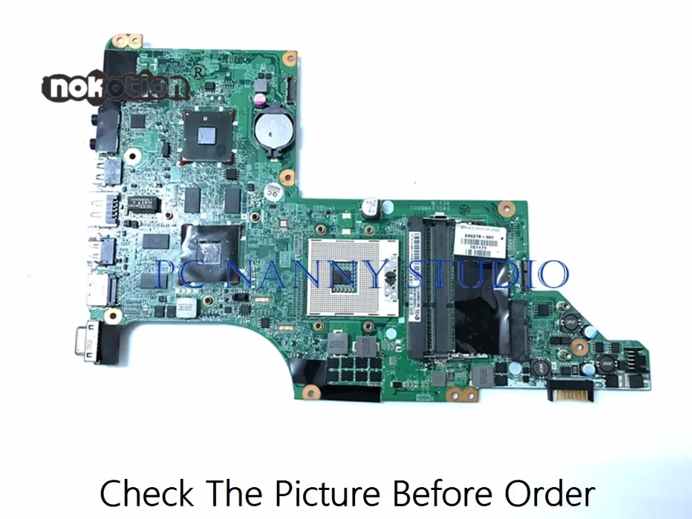 PCNANNY для hp Pavilion DV6-3000 DV6T DV6 материнская плата ноутбука 630278-001 DA0LX6MB6H1 HM55 DDR3 Поддержка