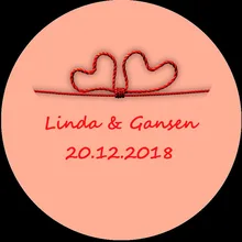 100 шт Оригинальная наклейка и индивидуальный логотип свадебный стикер s дизайн ваш собственный стикер s персонализированные наклейки Boda