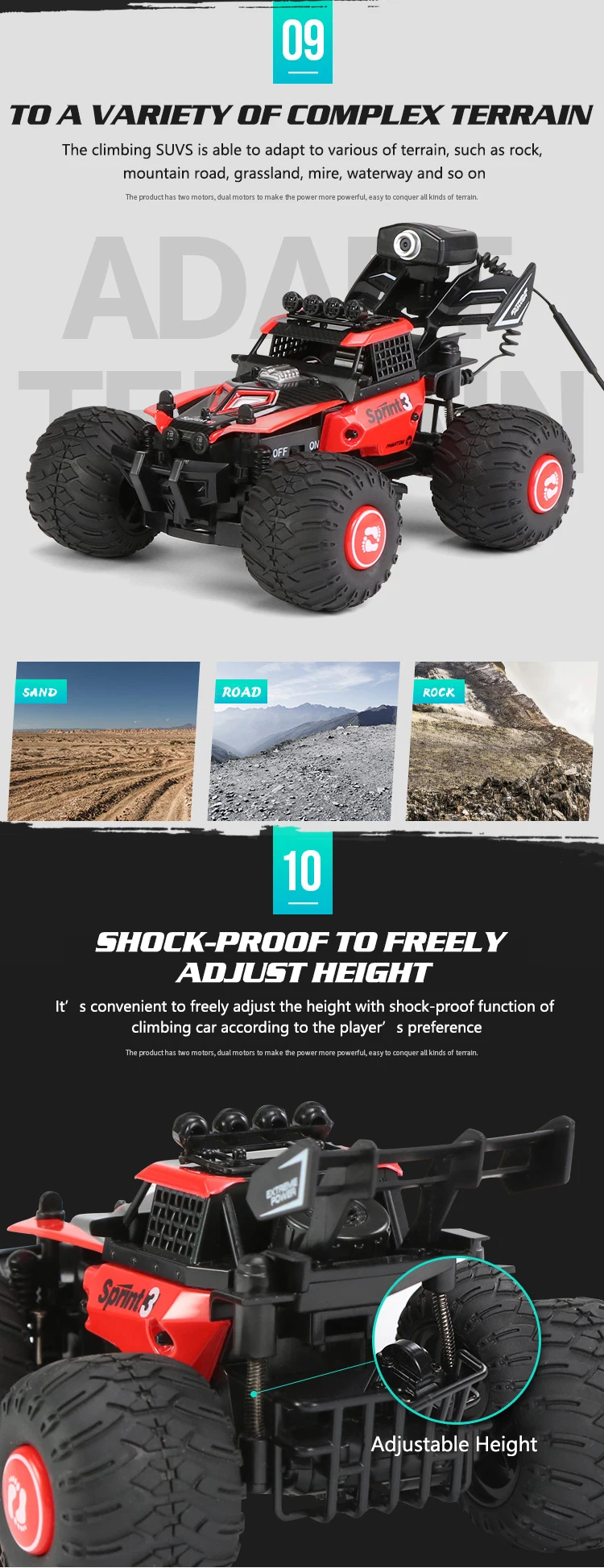 Global Drone RC Car Machine on the Radio with 0.3MP WiFi Camera Off-road Remote Control Cars for Boys Climbing RC Car