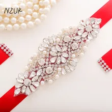 Свадебный пояс серебряный кристалл свадебный пояс стразы жемчужный пояс для свадебного платья свадебные аксессуары Y105S