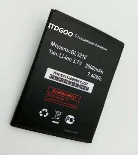 Fly IQ4414 батарея BL3216 2000mah IQ 4414 высокое качество|Аккумуляторы для мобильных