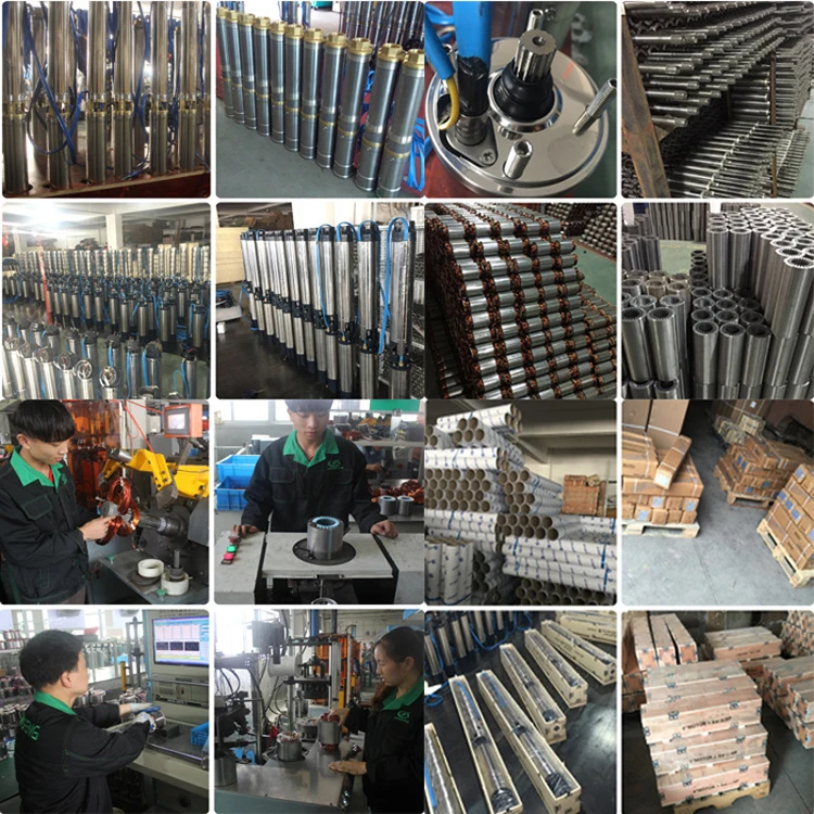 Permanent magnet synchronous motor deep well solar water pump for irrigation solar powered submersible water pump