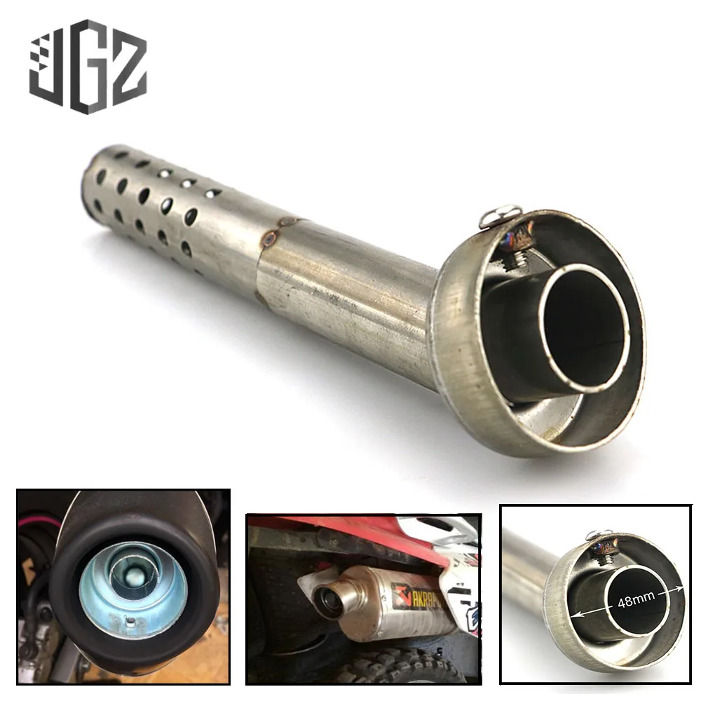 

48MM Universal Motorcycle Racing Adjustable Exhaust Pipe Muffler Silencer DB Killer Pipe Tip For Yoshimura Akrapovic KTM Ducati