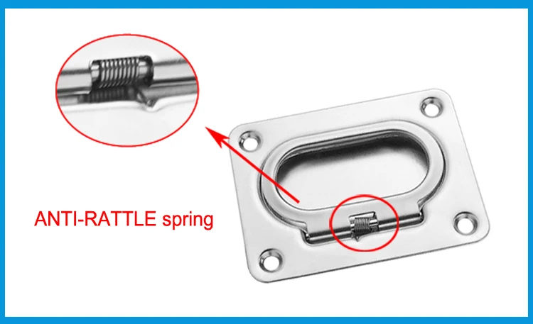 Лучший матель, сатинированная сталь 304, анти-погремушка, пружинное подъемное кольцо, палубный люк, Вытяжная ручка шкафчика, шкафчик, оборудование для лодки
