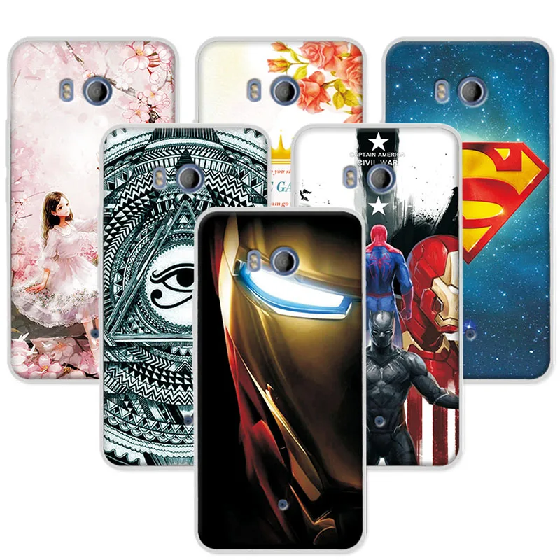 Soft TPU For Coque HTC U11 Case Super Iron Man Back Protector For HTC U 11 5.5 Soft TPU For Coque HTC U11 Case Super Iron Man Back Protector For HTC U 11 5.5
