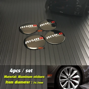 

NISMO LOGO Car Wheel Center Hub Caps Sticker for nissan versa qashqai Tiida Teana Skyline Juke X-trail Almera 56mm Car Styling