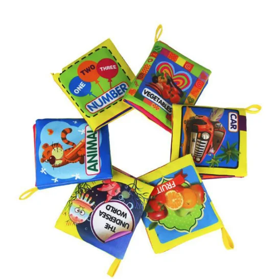 

2019 Soft Cloth Books for Baby Boys Girls Cute 0~12 Months Baby Books Rattle Toy Crib Cloth Infant Kids Early Development Toys