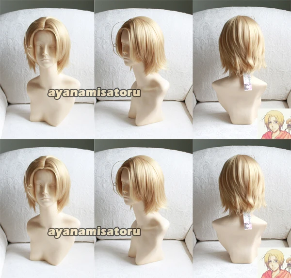 High Quality Short Straight Canada Matthew Williams Wig Hetalia