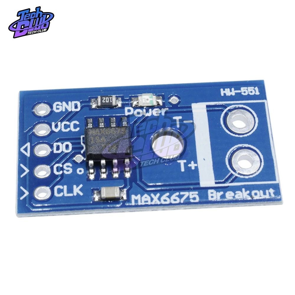 Плата преобразователя термопары MAX6675 K типа SPI для терминала Arduino 50 мА|Детали и