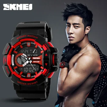 

2019 SKMEI Brand Men Military Sport Watches Fashion Digital Analog LED Outdoor Wristwatches Army Casual Relogio Masculino 1117