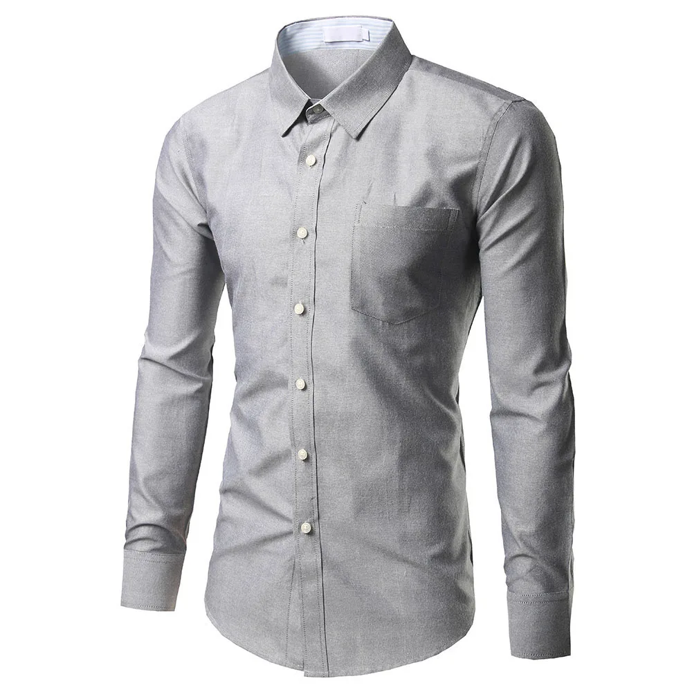 Brand Pink Shirt Men Chemise Homme Fashion Design Long Sleeve Slim Fit Business Mens Dress Shirts Causal Solid Color Mens Shirts