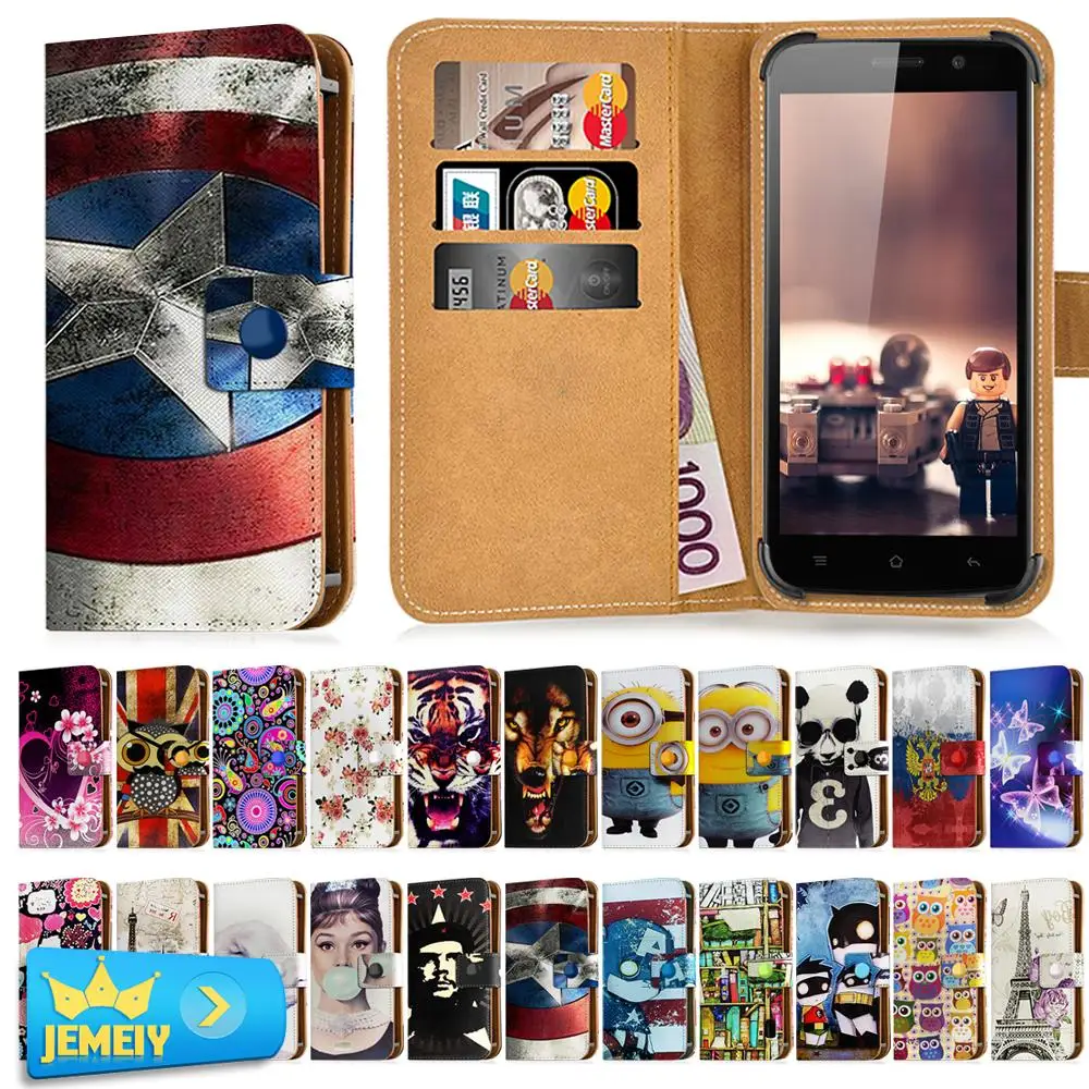 For Elephone P8000 P7000 Universal Printed PU Wallet Flip Flora Leather Case Cell Phone Cover Cases Large Size | Мобильные телефоны