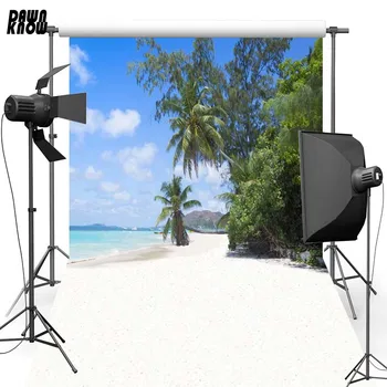 

DAWNKNOW Sandbeach Tree Vinyl Photography Background For Newborn New Fabric Polyester Backdrop For Family Photo Studio F2625