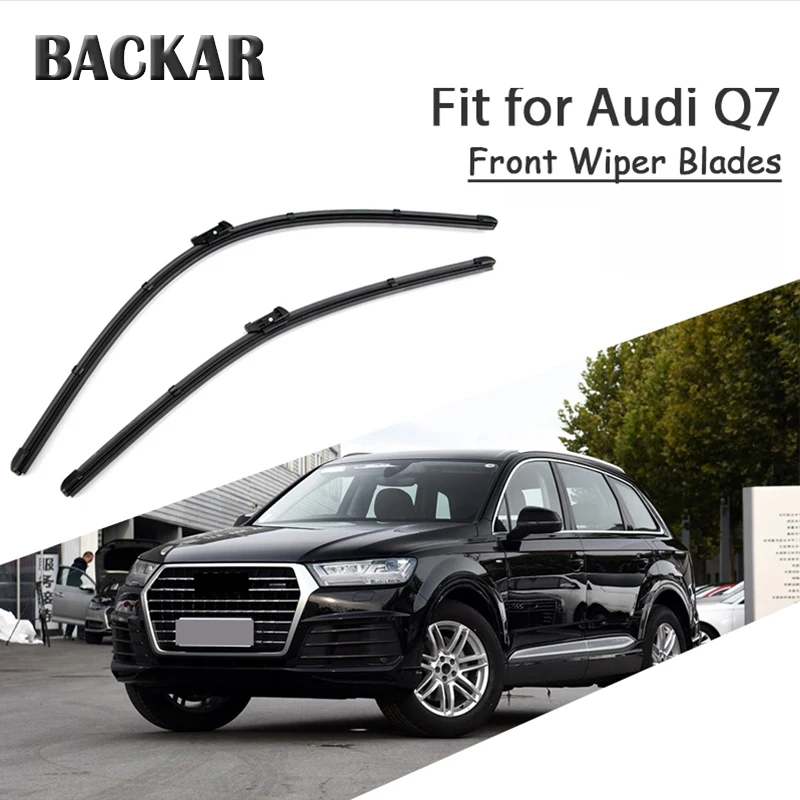 BACKAR 2pcs Front Windshield Wiper Blades For Audi Q7 2017 Q7 MK1 MK2