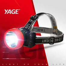 YAGE регулируемые фары светодиодные головного света Охота головного света лампы для Пеших Прогулок 2-mode специализированных открытый Фары с батареей
