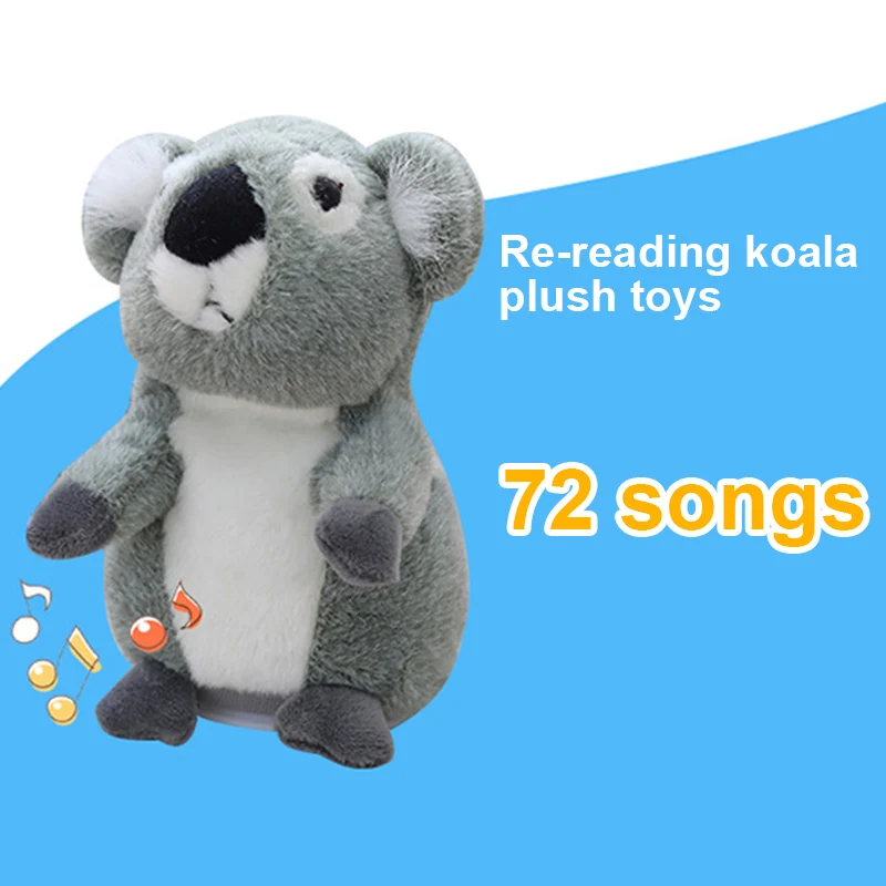 

18cm Cheeky Koala Electric Talking Walking Pet Plush Toy Educational Toy Speak Repeat Plush Dolls Gift