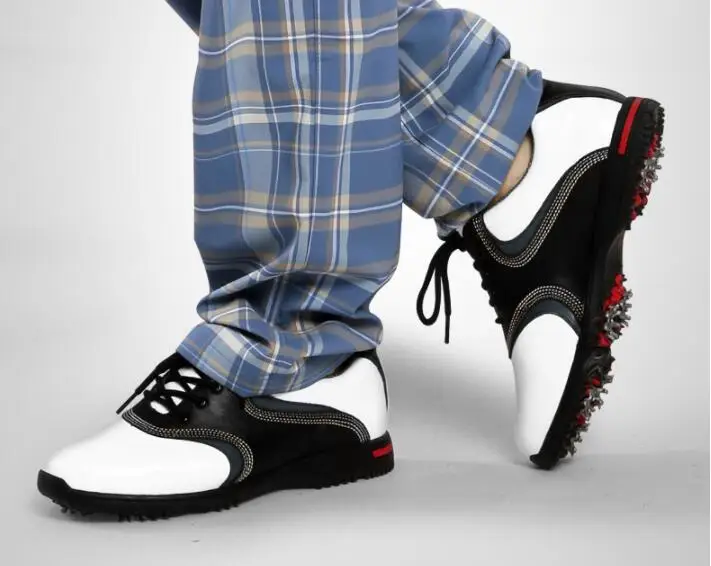 

PGM Genuine Leather Mens Tour 360 Boa Boost Waterproof Spiked Golf Sports Shoes Pro Tour Steady Spikes Sneakers,Free shipping
