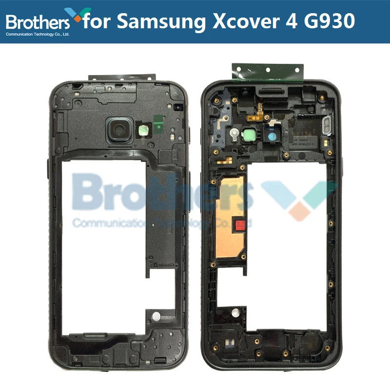 Полный корпус для samsung Galaxy Xcover 4 G390 средняя рамка с кнопками для объектива камеры для samsung G930 задний Чехол