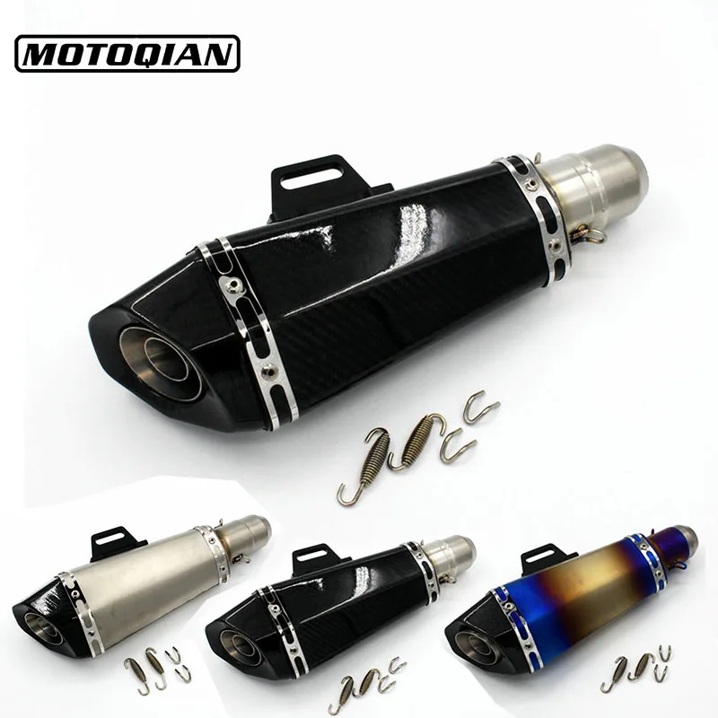 

51mm Universal Motorcycle Modified Blue Exhaust Pipe Muffler Escape For Honda CBR600 F2 F3 F4 F4I CBR900RR CBR1000RR Accessories