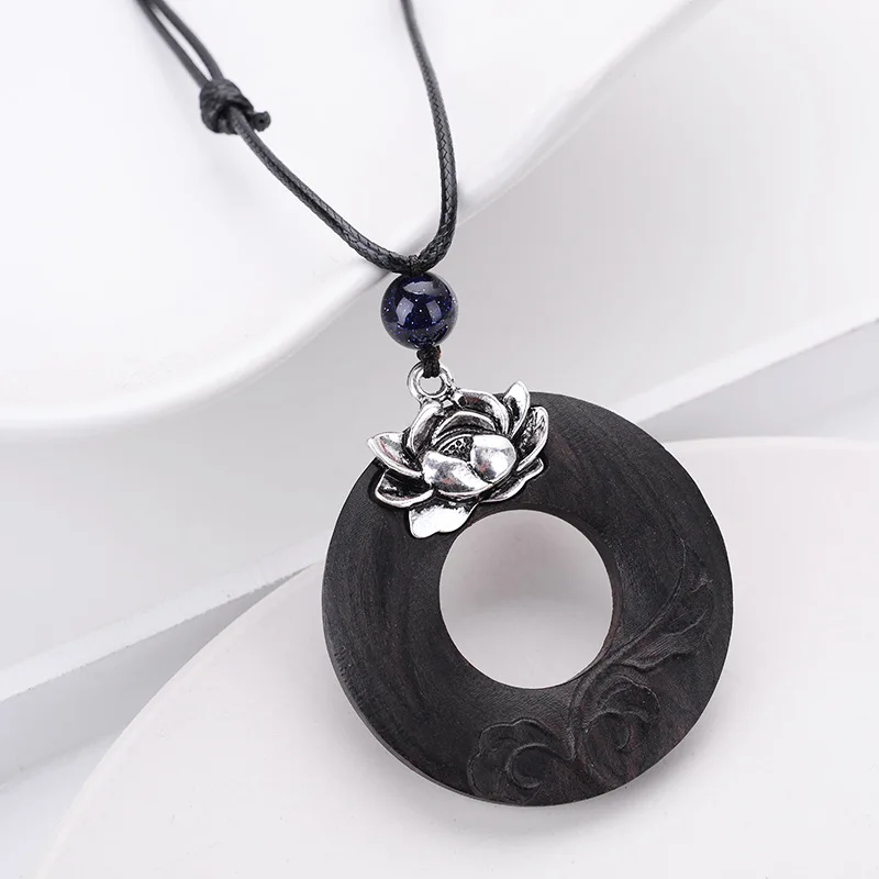 BOEYCJR 19 видов стилей Йога сплав Дерево ожерелье ручной работы медитация этническое ожерелье для мужчин и женщин ювелирные изделия - Окраска металла: 12