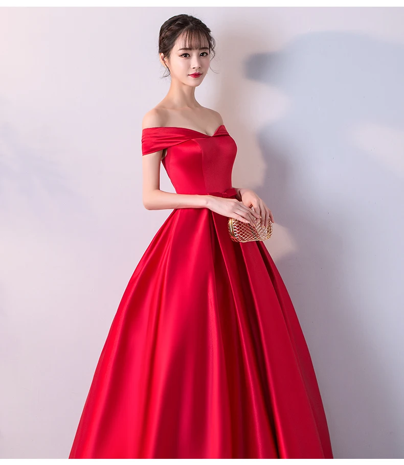 Длинные красные вечерние платья завязки v-образным вырезом длиной до пола Длина официальная Вечеринка вечерние платья выпускного вечера платья