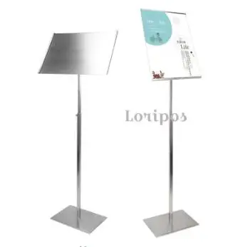 Напольная металлическая подставка для постеров Loripos A3 регулируемая стойка