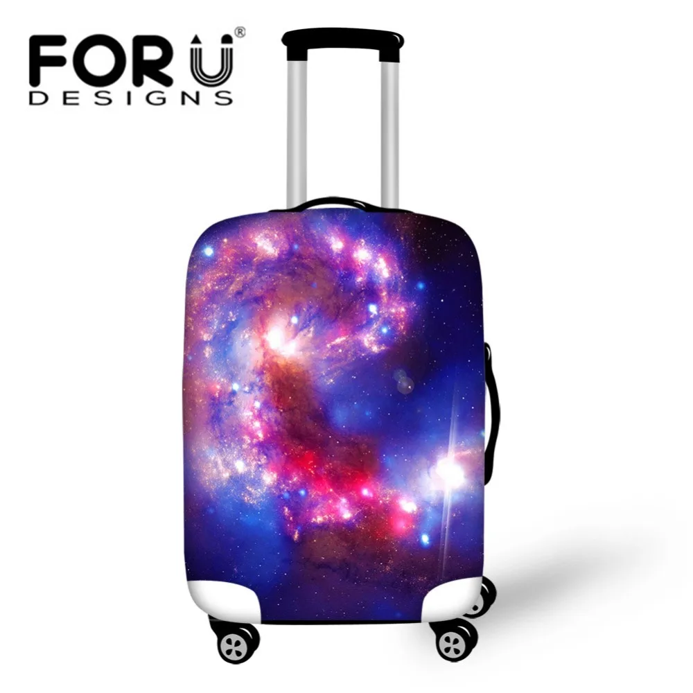 FORUDESIGNS/с космическим принтом Эластичные Туристические товары 18-30 дюймов чемодан