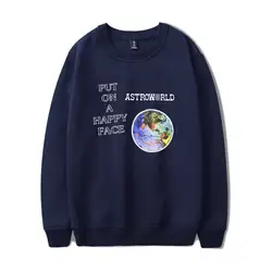 ASTROWORLD унисекс толстовки монолитным кофты Мода Толстовка с длинным рукавом Для мужчин Для женщин Круглый воротник harajuku Толстовка пуловер