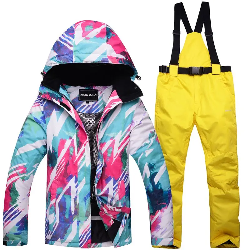 

Winter Jackets Women Ski Suit Set Jackets and Pants outdoor Thicken Warm Snow Clothes Men Ski Sets Jacket Skiing Brands