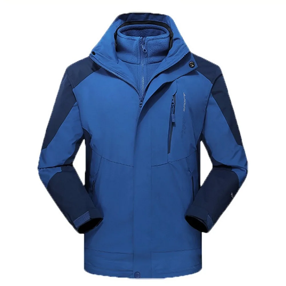 

OUTAD Men's Winter Inner Fleece Waterproof Jacket Outdoor Sport Warm Brand Coat Hiking Camping Trekking Skiing Male Jackets Hot