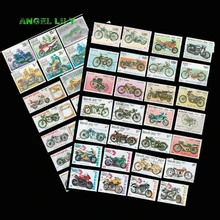 44 шт./лот тема мотоцикл неиспользованные почтовые марки с почтовым знаком в хорошем состоянии для коллекционирования