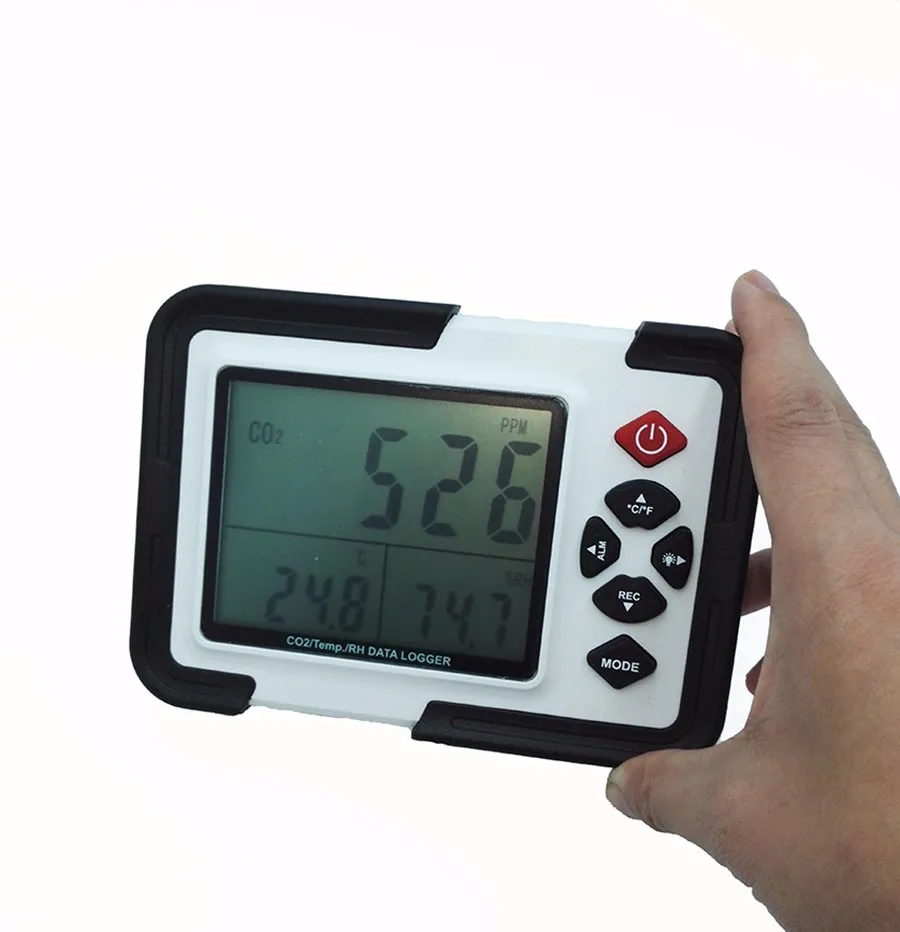 HT 2000 Digital CO2 Monitor CO2 Meter Gas Analyzer detector 9999ppm CO2