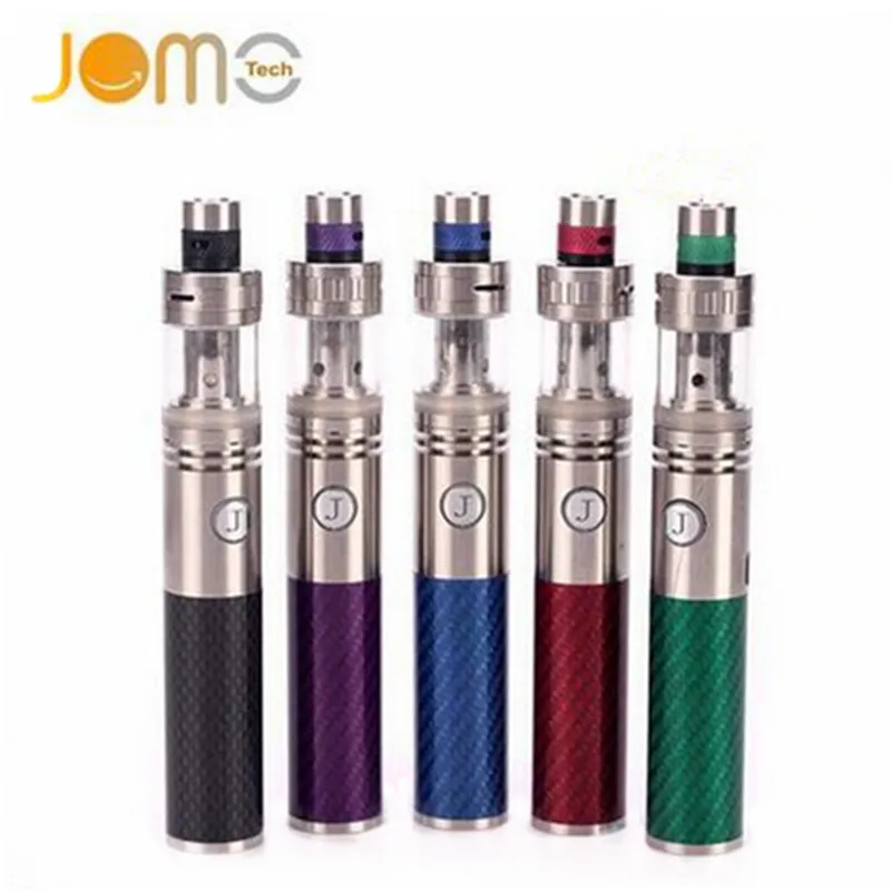 

2017 Hot RU Wholesale! JomoTech Royal 100w Vape Pen Huge Vaporizers Carbon Fiber Electronic Cigarette Kits 2200mAh vape kits