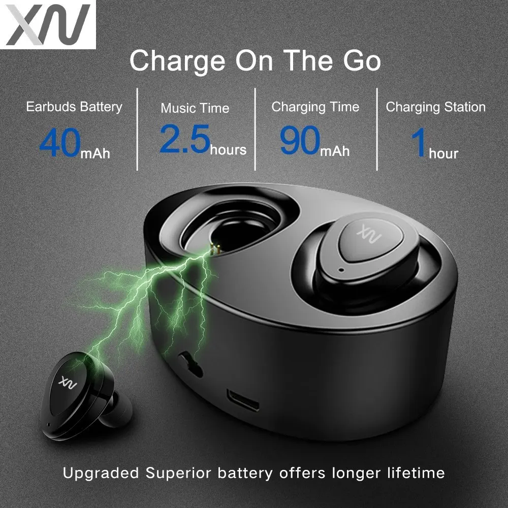 Original XIAOWU k2 K5 mini twins headphone Bluetooth 4.1 Earphone fone de ouvido Bluetooth with mic for iphone 8/ Xiaomi /huawei
