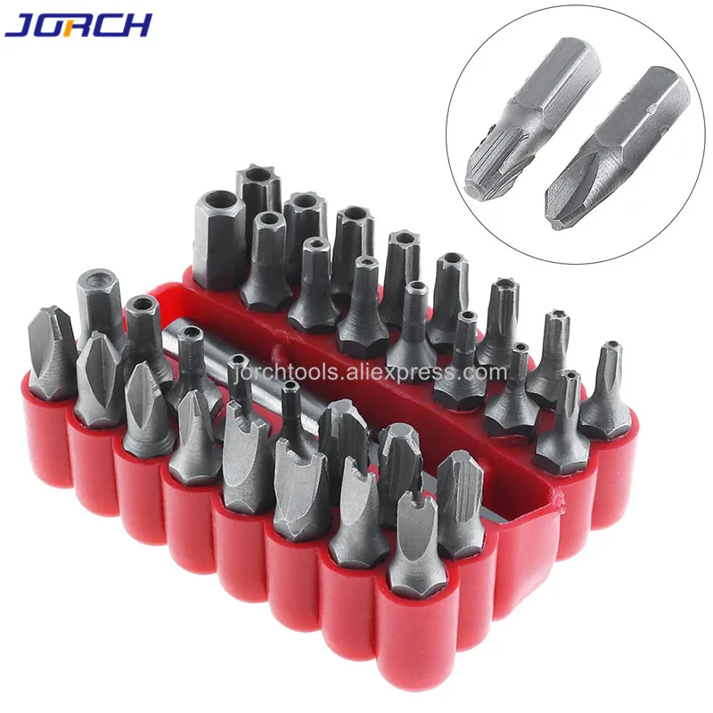 

33 in 1 Hollow Screwdriver Kit Hand Tool Set with Hexagonal Hex Cross Torx Special Batch Charging Drill Shaped Screw Driver Bits