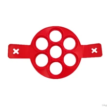 Высококачественные круглые рождественские силиконовые формы для завтрака жареный яичный блин с 7 отверстиями формы кольца омлет L29K Высококачественные круглые рождественские силиконовые формы для завтрака жареный яичный блин с 7 отверстиями формы кольца омлет L29K