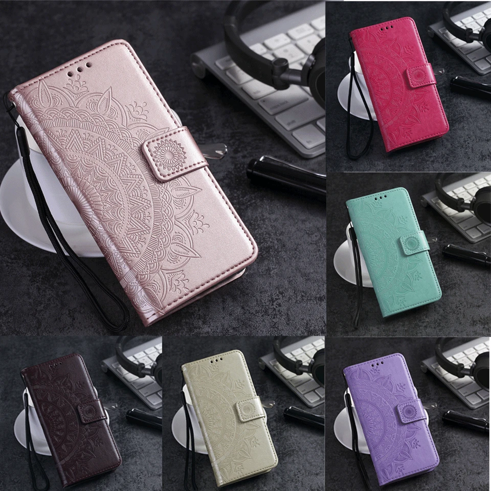 

Rose Flower Emboss Leather Wallet Phone Cases For Sony xperia XA2 XA1 XA Ultra XZ3 XZ2 Mini XZ1 XZ Z3 Z5 L1 L2 Cover Flip Case