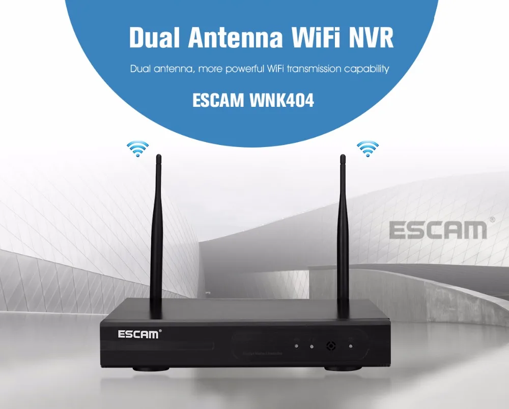 Escam wnk404 4ch 720 P Открытый ИК Видео Беспроводной ip-видеонаблюдения Камера CCTV NVR Системы комплект