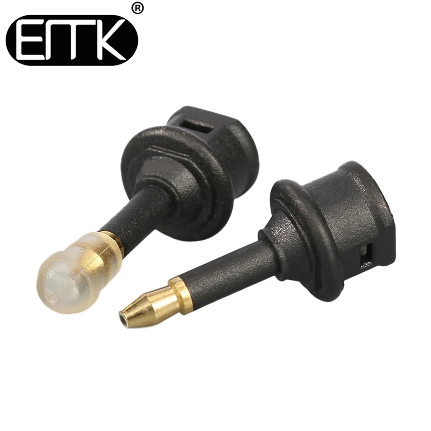 

EMK 2 Pack Toslink Female to Male Mini Toslink Adapter 3.5 mm Optical Audio Cable adapter Connector for DVD TV Xboxone speaker